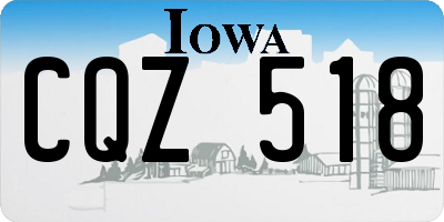 IA license plate CQZ518
