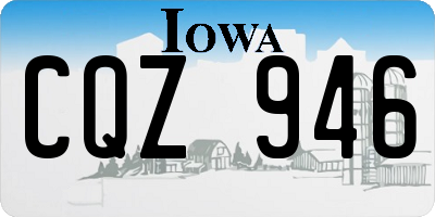 IA license plate CQZ946
