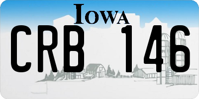 IA license plate CRB146