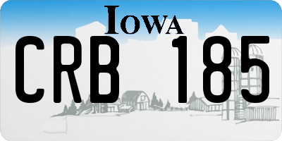 IA license plate CRB185