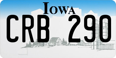 IA license plate CRB290