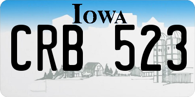 IA license plate CRB523