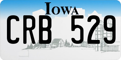 IA license plate CRB529
