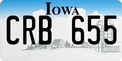 IA license plate CRB655