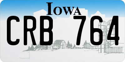 IA license plate CRB764