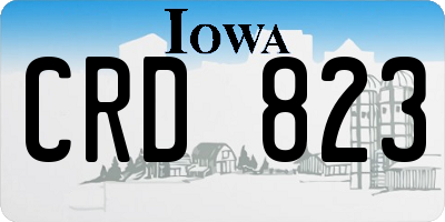 IA license plate CRD823