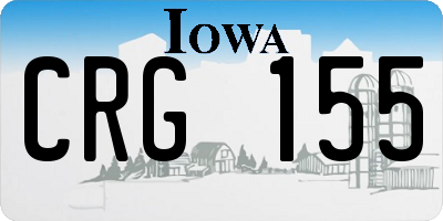 IA license plate CRG155