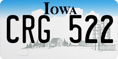 IA license plate CRG522
