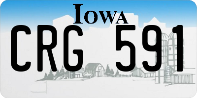 IA license plate CRG591