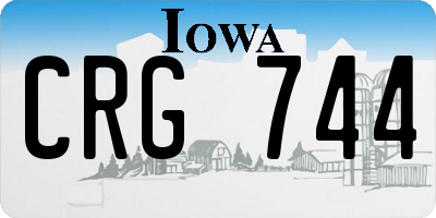 IA license plate CRG744