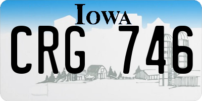 IA license plate CRG746