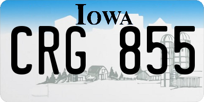 IA license plate CRG855