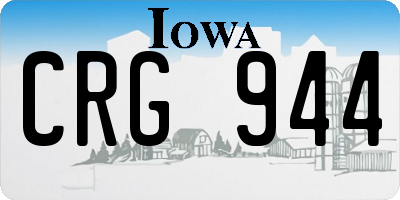 IA license plate CRG944