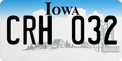 IA license plate CRH032