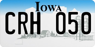 IA license plate CRH050