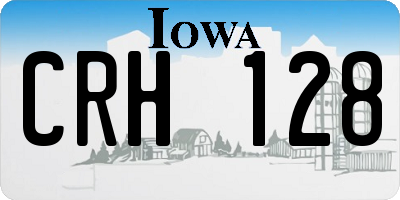 IA license plate CRH128