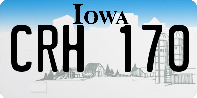 IA license plate CRH170