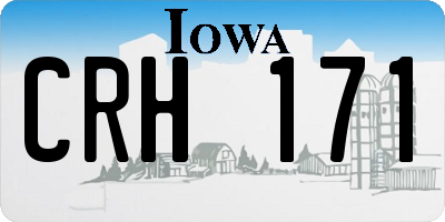 IA license plate CRH171