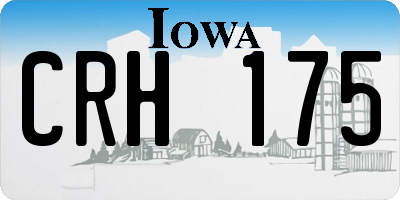 IA license plate CRH175