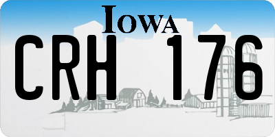 IA license plate CRH176
