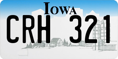 IA license plate CRH321