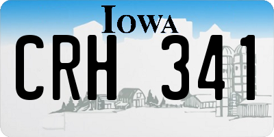 IA license plate CRH341