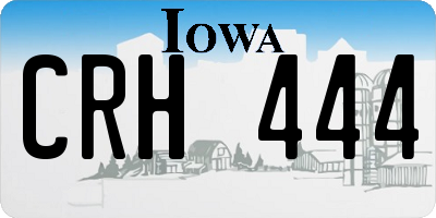IA license plate CRH444