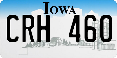 IA license plate CRH460