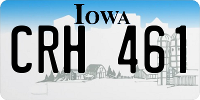 IA license plate CRH461