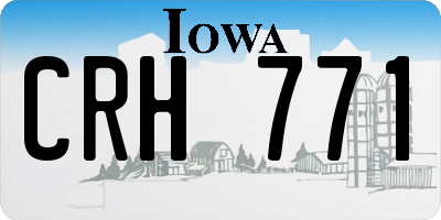 IA license plate CRH771