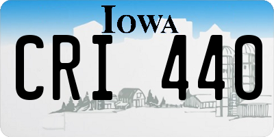 IA license plate CRI440