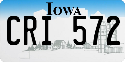 IA license plate CRI572