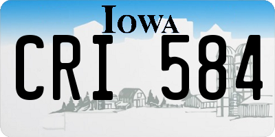 IA license plate CRI584