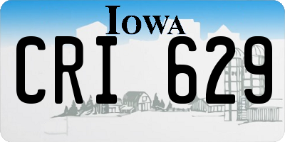IA license plate CRI629