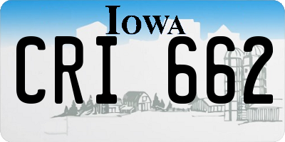 IA license plate CRI662