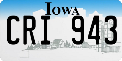 IA license plate CRI943