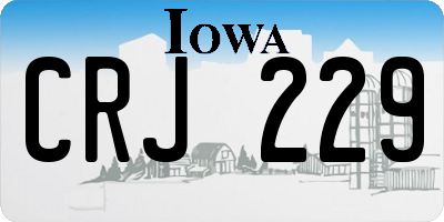 IA license plate CRJ229