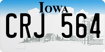 IA license plate CRJ564
