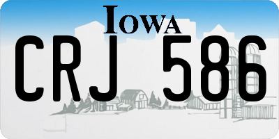 IA license plate CRJ586