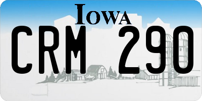 IA license plate CRM290