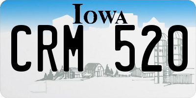 IA license plate CRM520