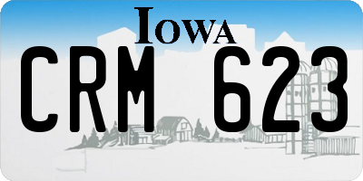 IA license plate CRM623