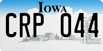 IA license plate CRP044