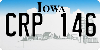 IA license plate CRP146