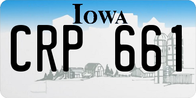 IA license plate CRP661