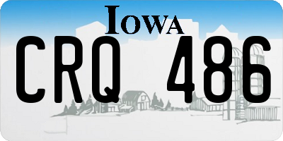 IA license plate CRQ486