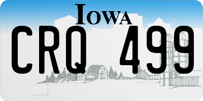IA license plate CRQ499