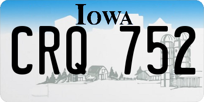 IA license plate CRQ752