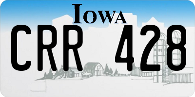 IA license plate CRR428