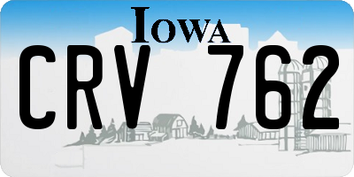 IA license plate CRV762